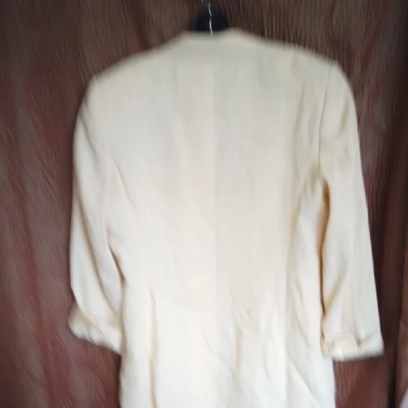 MaxMara Light Cream Blazer Jacket - Picture 10 of 12